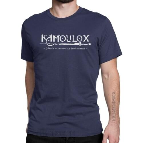 Kamoulox Kaamelott King Arthur Men T Shirt Vintage Tee Shirt Classic Short Sleeve Crew Neck T-Shirts Pure Cotton Designer Tops