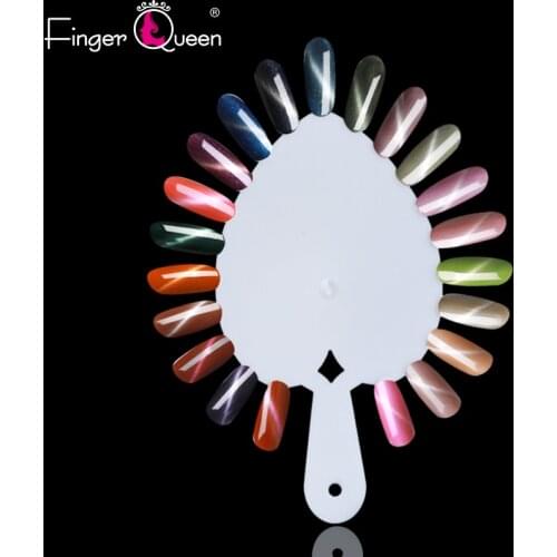 Three Colors Heart Shape Fake Nails Show White/Natural/Clear Acrylic Tips for Gel Tools False Nails Practice Display