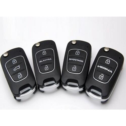 New Style For Replacement Flip Folding Remote Key Shell Case For Hyundai I30 X35 Verna Elantra Sportage Sonata 8 Kia K2 K5