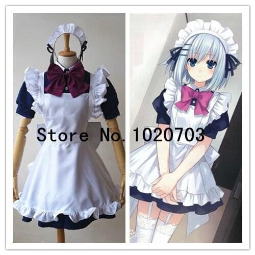 Date A Live Origami Tobiichi maid Dress Cosplay Costume