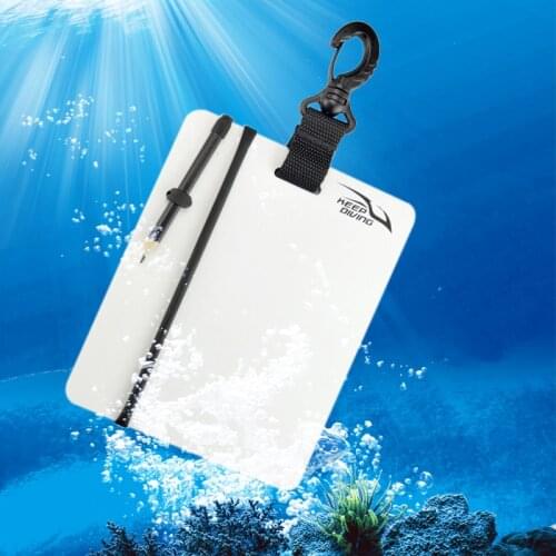 Swimming Scuba Diving Underwater Writing Slate Gear Board with Snap Clip/Pencil Water Sports Diving Swimming Accessories