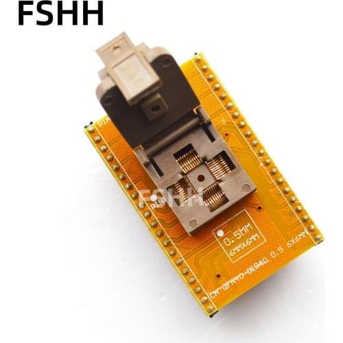 WSON40 ic socket DFN40 MLF40 TEST SOCKET QFN40 to DIP40 Programmer Adapter 0.5mm 6x6mm
