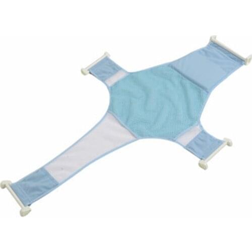 Spring Summer Adjustable Solid Polyester Bathtub Pad For Babies Childrens Bathroom Foldable Mat Kids Bath Net