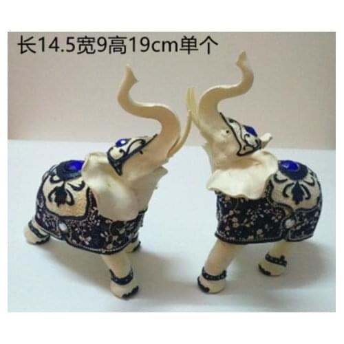 Handicraft Europe type is Nordic lucky couple elephant decorates sitting room study creativity character lives piece a pair