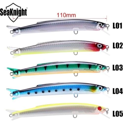 SeaKnight Fishing Tackle Minnow Hard Lure 110mm 13g 5PCS Swimming Depth 0.3-0.9M Artificial Bait Fishing Lure Wobblers