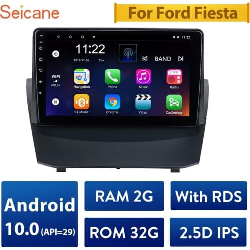 Seicane 9 Inch 2din Android 10.0 IPS Car Radio GPS Navigation System Multimedia Player For Ford Fiesta support Carplay DAB