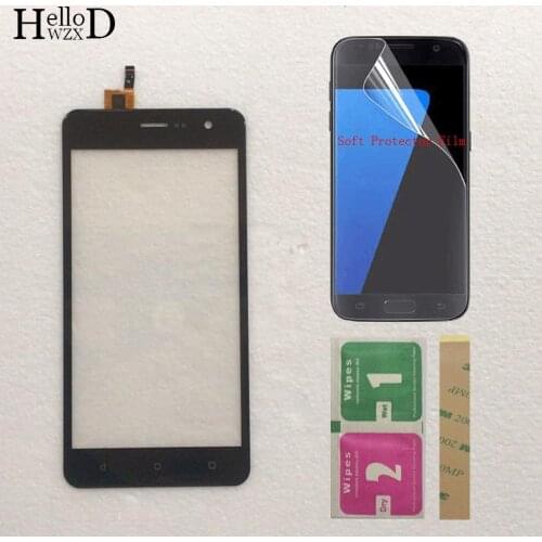 Mobile Touch Screen Front Glass For Fly Champ FS529 FS 529 Touch Screen Digitizer Panel Sensor 5.0 inch + Protector Film