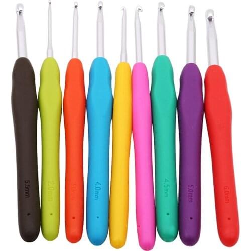 45 PCS/Lot DIY Yarn Knitting Crocheting Mix Sizes Crochet Hook Needles Stitch Markers Gauge Crochet Needles Knitting Tools