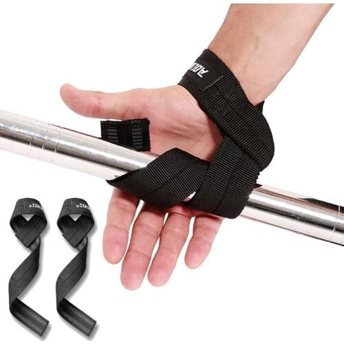 1pair Weight Lifting Straps DeadLift Wrist Strap for Pull-ups Horizontal Bar Powerlifting Gym Fitness Bodybuilding Equipment