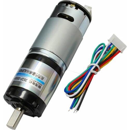 36GP 555 36mm DC 12v 24V Planetary reduction motor Hall Encoder Gear motor robot 30w 120w