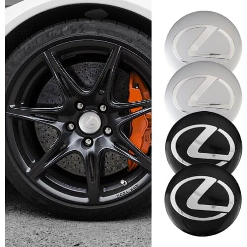 4Pcs Car Wheel Hub Center Cap Metal Emblem Stickers Lexus IS250 IS200 CT200h GS300 LS430 RX450h LX570 IS300 ES RX LS IS NX CT LX