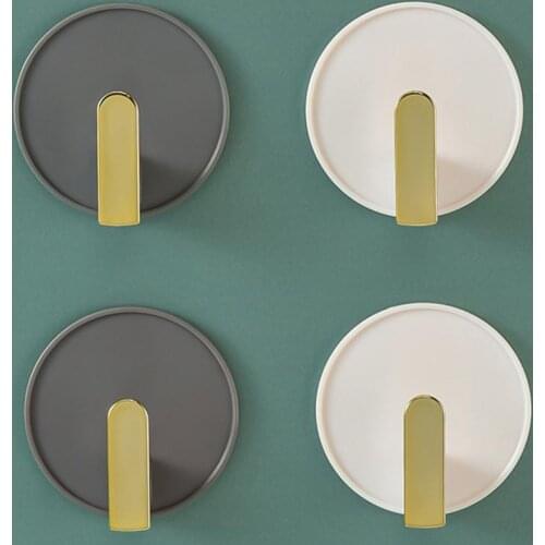 Thicken 4Pcs Stylish Saving Space Door Hanger Waterproof Wall Hooks Punch-free for Kitchen