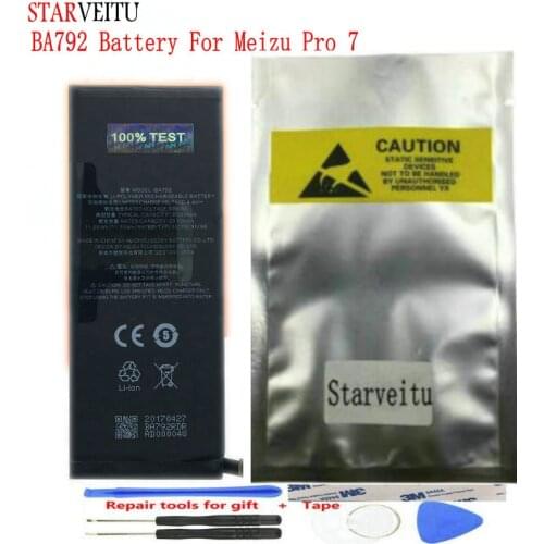 STARVEITU BA792 Battery for MEIZU PRO 7 M792Q M792C M792H Bateria Mobile Phone Rechargeable Li-polymer Batteries Repair Tools