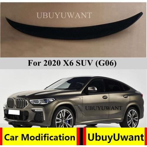UBUYUWANT Car Rear Trunk Spoiler Wing For 2019 2020 BMW X6 X6M G06 M50d M50i Carbon Fiber Boot Lid Lip Tail Wing Spoiler P Style