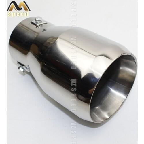 Car accessories Exhaust system Muffler Universal silver blue 86mm exhaust tip Boutique snap-type exhaust muffler