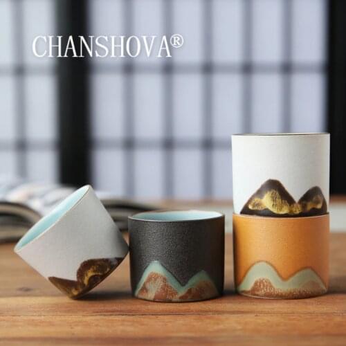 CHANSHOVA 50ml Traditional chinese retro style Ceramic tea cup Chinese porcelain cups H573