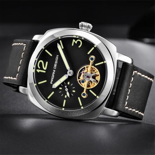 PAGANI DESIGN 2021 New Mens Automatic Mechanical Watches Men Luxury Stainless Steel Waterproof Wristwatch Relogio Masculino