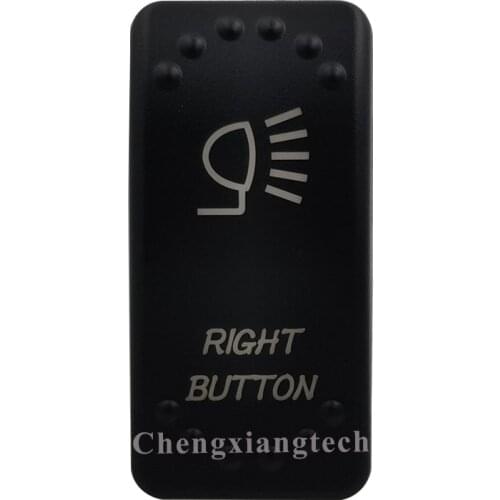 Laser Etched -RIGHT BUTTON- Led Backlit Rocker Switch Cap for Car Boat Truck Rv Switch Auto DIY Replacing, Cover Only