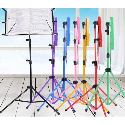 Metal Adjustable Sheet Music Stand Holder Folding Foldable with Carry Bag