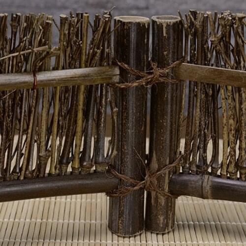 Mini Screen Bamboo Natural Rustic Old Chinese Fairy Bonsai Decoration 1