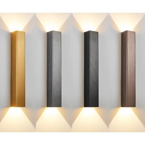 Minimalist Modern LED wall lamp interior Background lamp Bedroom Bedside study Bathroom aisle Stairwell Decoration lighting