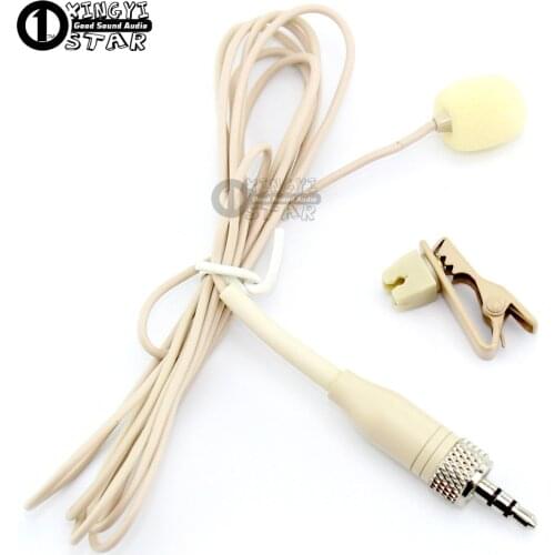 Tie on Lapel Mic Lavalier Clip Microphone 3.5mm Jack Stereo Screw Lock Condenser Microfone Lapela For Karaoke Wireless BodyPack