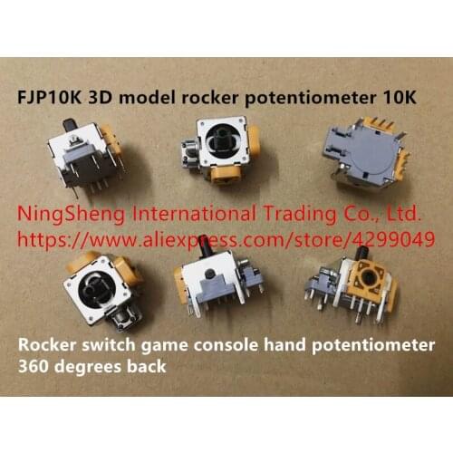 Original new 100% FJP10K 3D model rocker potentiometer 10K rocker switch game console hand potentiometer 360 degrees back