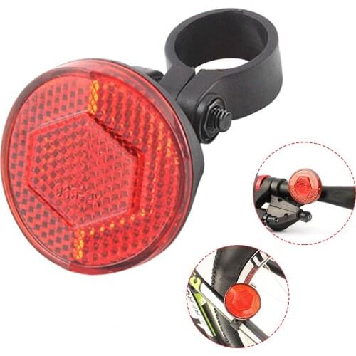 Mountain Bike Handlebar Reflector Road Bicycle Front Rear Reflective Warning Light Night Riding Safety Lens Cycling Accessories