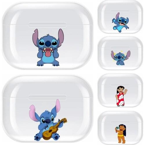 Lilo & Stitch Transparent TPU Case For Airpods Pro 3 Case Silicone Headphone Accessories Air Pods 3 Apple Protective