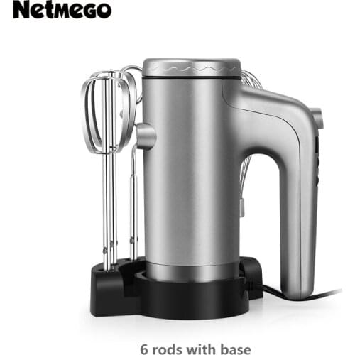 500W manual electric food mixer 9-speed hand-held mixer dough cream mixer automatic timing function electric mixer digital DC