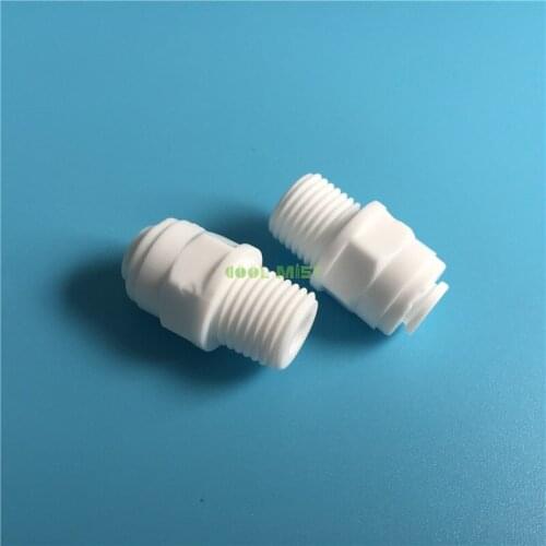 S134 1/4" OD Hose Convert to 1/2" or 1/4'' Male Thread Fitting Plastic Quick Connector for Mist System 2pcs/lot