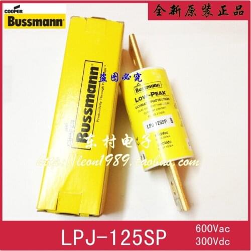 [SA]United States BUSSMANN fuse LOW-PEAK fuse LPJ-125SP 125A 600V-5PCS/LOT