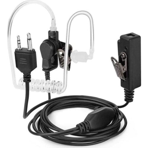 Covert Acoustic Air Tube Earpiece PPT Mic Headset for Midland Alan GXT G6 G7 G8 G9 75-810 GXT650 LXT80 Radio walkie talkie