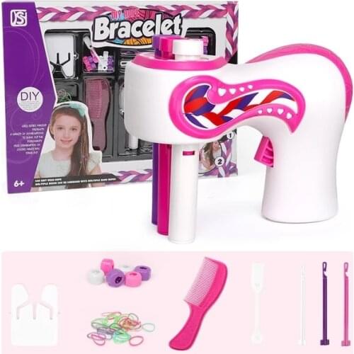 In Stock Electric Automatic DIY Hair Knitting Machine Braid Hair Tools Twist Knitting Hair Knitting Roll Twisted Xmas Girl Gift