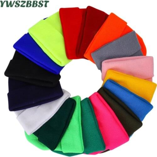 New Winter Beanie for Women Men Boys Girls Spring Autumn Knitted Cap Hip Hop Hat Candy Colors Crochet Beanies Wild Accessories