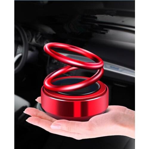 1PC Solar Auto Rotating Car Perfume Car Air Freshener Fragrance Auto Accessories Decoration Ornament Car Air Freshener OK 1136