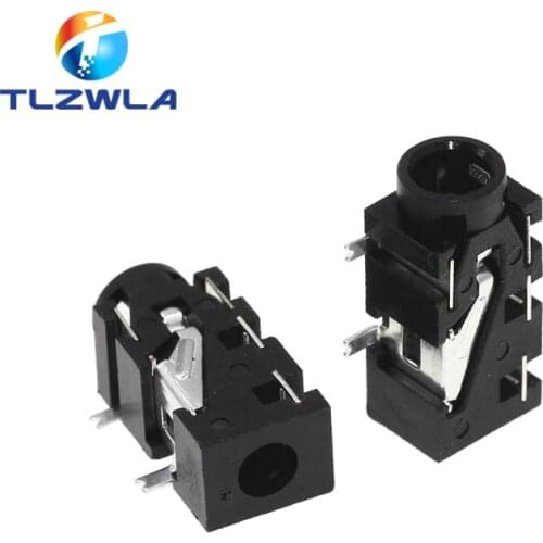 10PCS 3.5mm Female Audio Connector PJ327 5Pin SMT SMD Headphone Jack Socket PJ-327F