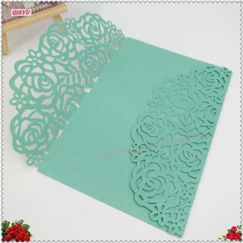 10Pcs Hollow Out Wedding Invitations Elegant Party Supplies Decorative Pattern Wedding Invitation Card Congratulation Card 5Z