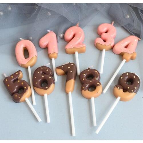 Brthday Chocolate Numbers Candles For Cake Kaars Candle Fireworks Verjaardag Kaars Baby Tonen Party Confessio wedding decoration