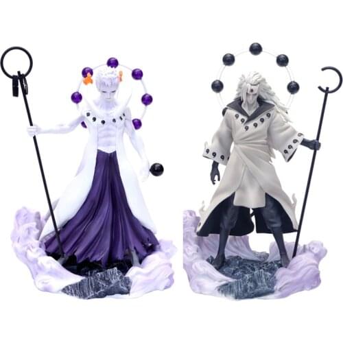 Anime Naruto Uchiha Madara PVC Figure Facial Replacement Collection Model Toy