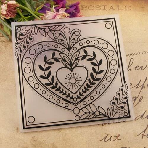 KLJUYP Love Plastic Embossing Folders for DIY Scrapbooking Paper Craft/Card Making Decoration Supplies