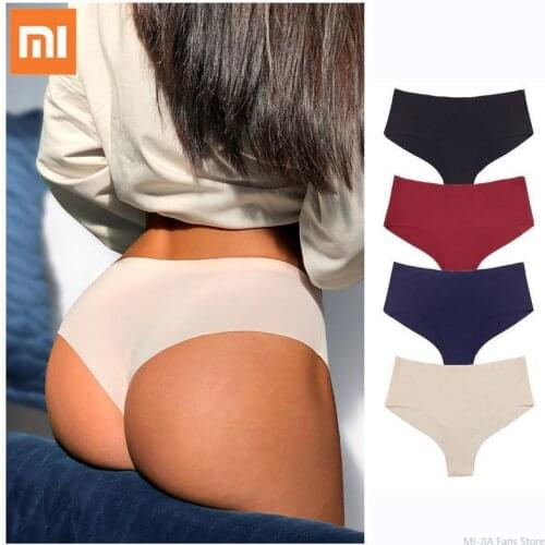 Xiaomi 1pcs Seamless Panty Set Underwear Female Comfort Intimates Fashion Low-Rise Briefs Underpants 5 Colors Woman Lingerie