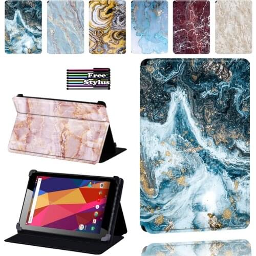 Folio Leather Stand Case Cover for Argos Alba 7 8 10 Inch Tablet Shockproof Foldable Protective Case