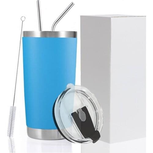 Colourful 600ml Hot And Cold Water Bottle Thermos Vacuum Cup Thermal Mug Bottles With Straw Pipette Brush Sealing Cover 냉각컵