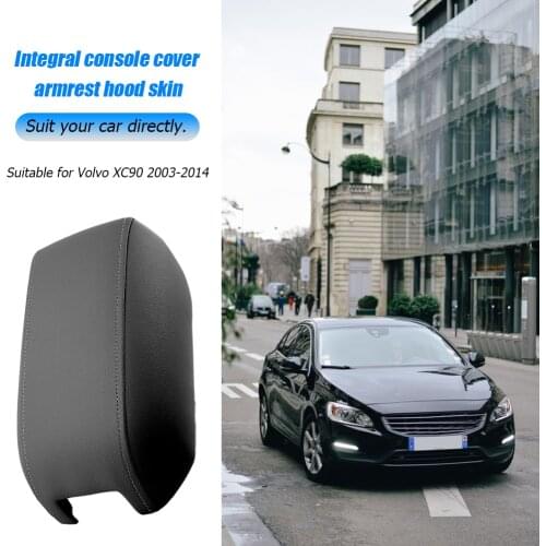Console Armrest Lid Synthetic Arm Rest Cushion Interior Parts Leather Covers for Volvo XC90 2003-2014 Replacement Parts