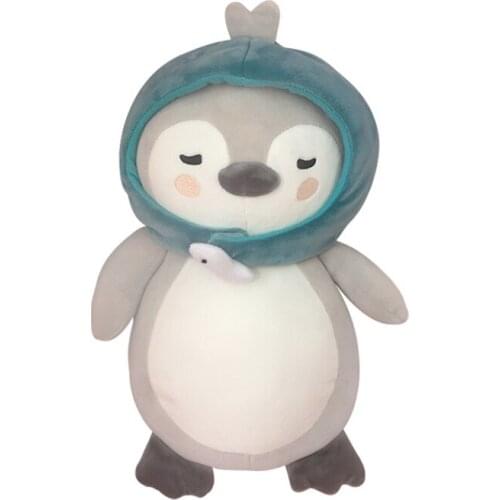 38CM Grey Lovely Plush Penguin Doll Korea Popular TV Play Plush Toy Doll sohn ye jin hyun Bin Wings Will Move Cartoon Soft Gift