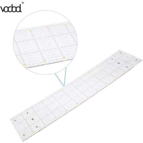 DIY Handmade Ruler Feet Tailor Quilting Tools Acrylic Material 60*15 cm Patchwork Measuring Ruler Seam Sewing Scale Rulers