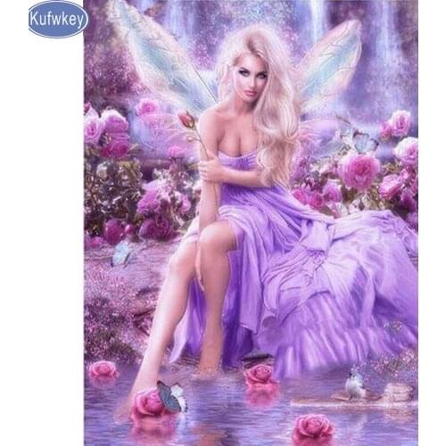 Mazayka portrait Diy Diamond Paintings cartoon fairy Diamond Pattern Beadwork Picture Needlework Diamond Mosaic Embroidery Craft