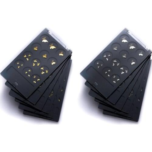 Nail Art Metal Glitter 3D Butterfly Shape Stickers Mixed Size Matte Alloy Charms Decals Jewelry DIY Manicure Tip Decor