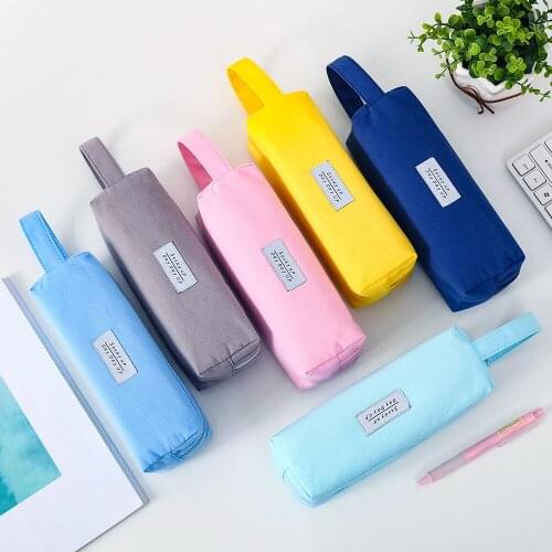 Fashion Double-layer large capacity Pen Case Pencil Pouch Girls Makeup Bag Waterproof Pencil Bag for Student Gift School Supply